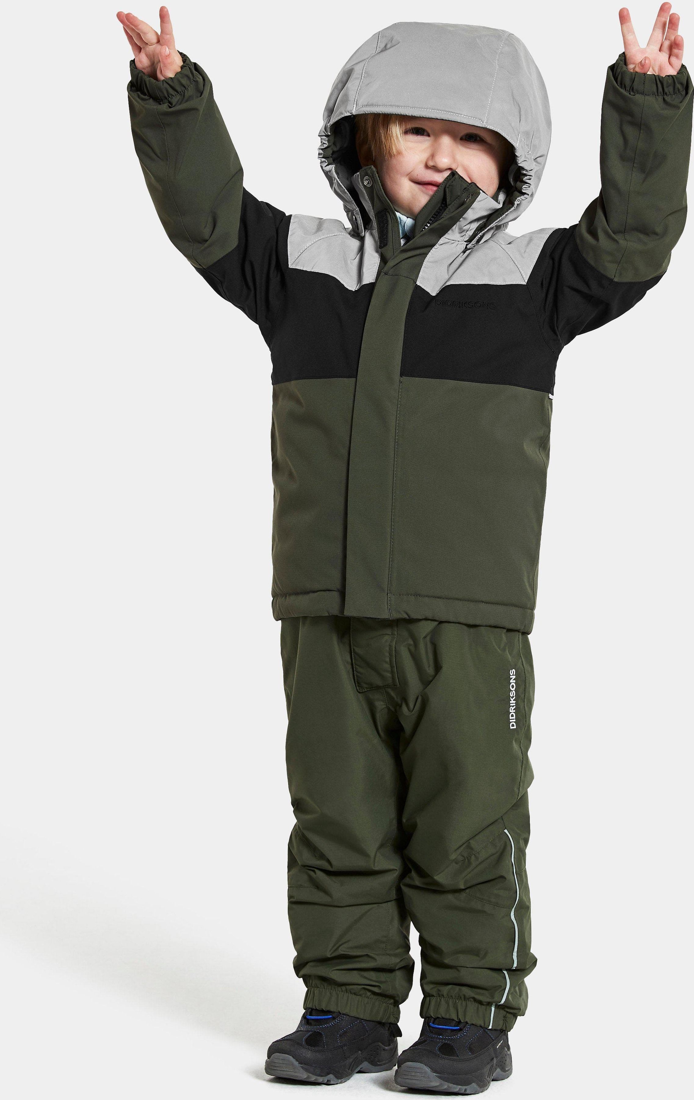 Dětská zimní bunda Didriksons Lux Deep Green Velikost: 80 - obrázek 4