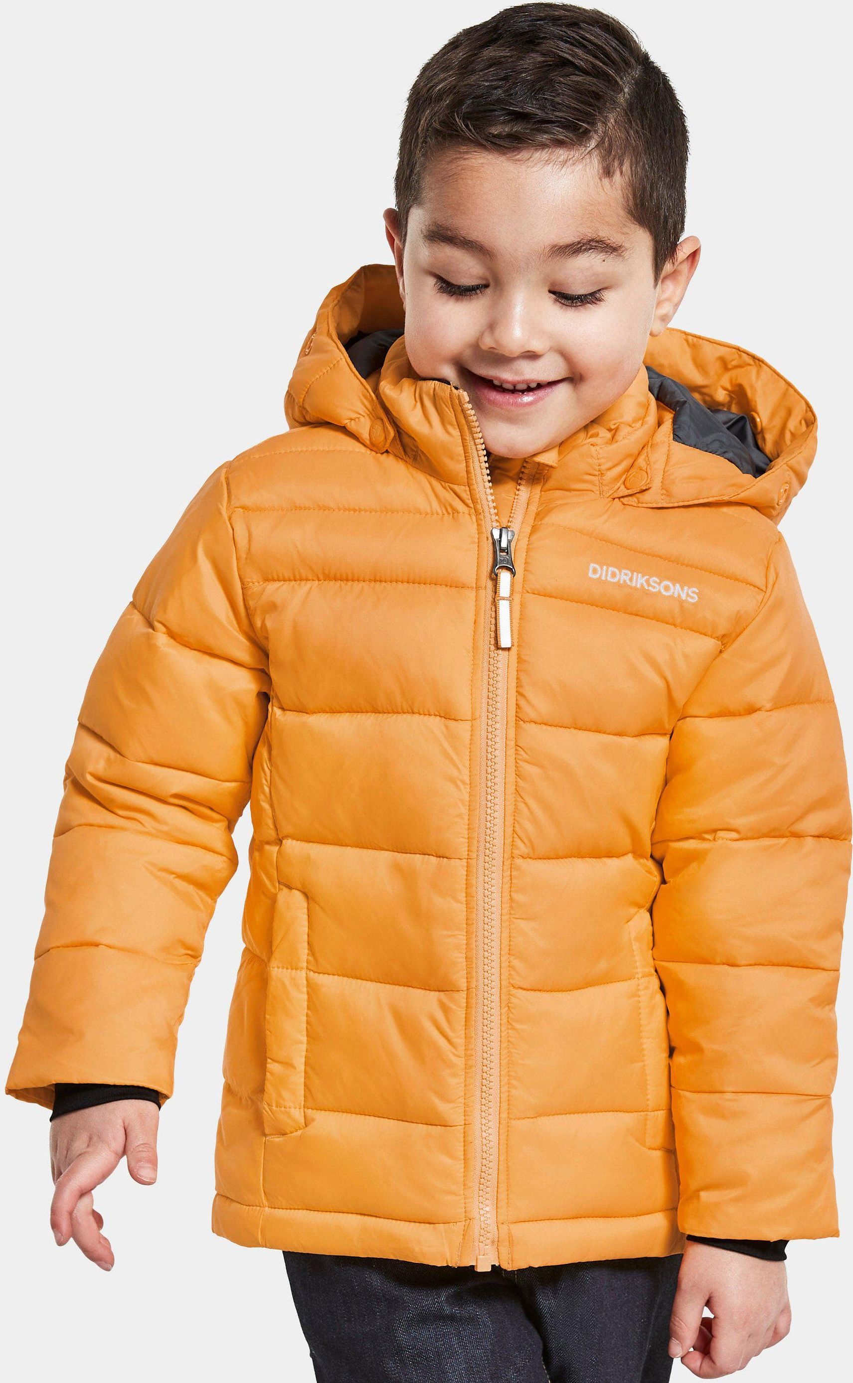 Dětská prošívaná zimní bunda Didriksons Rodi Fire Yellow Velikost: 90 - obrázek 1