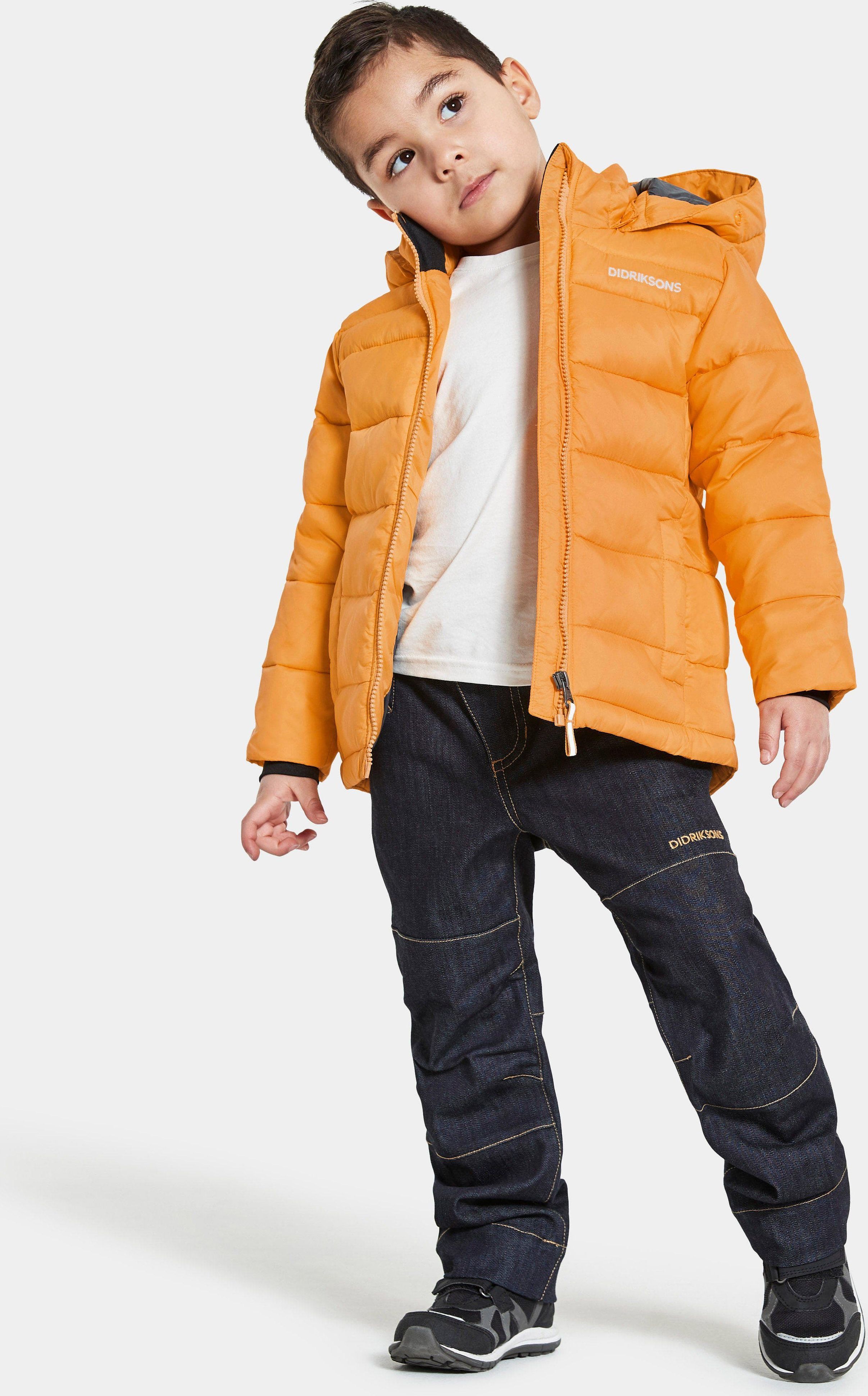 Dětská prošívaná zimní bunda Didriksons Rodi Fire Yellow Velikost: 90 - obrázek 2
