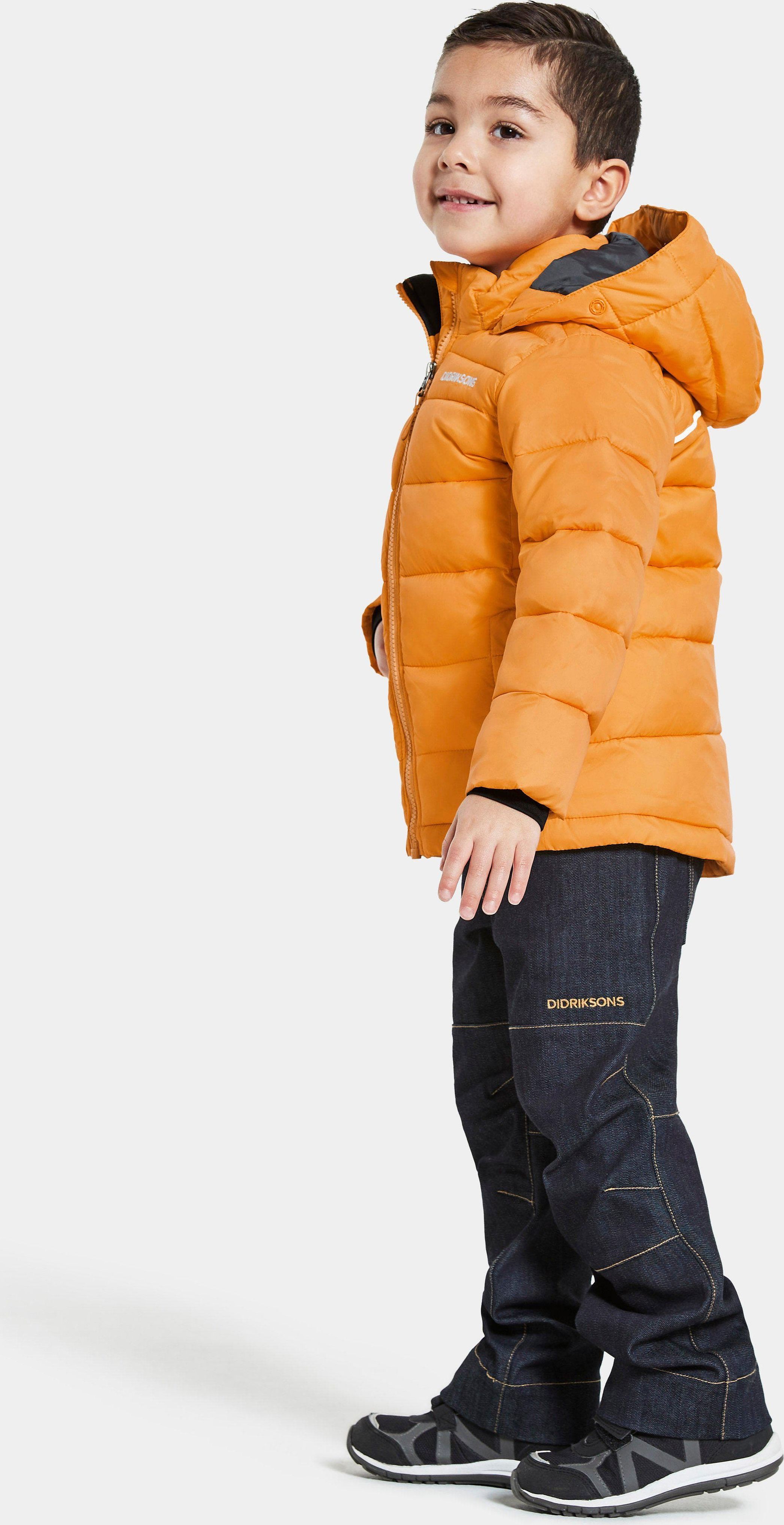 Dětská prošívaná zimní bunda Didriksons Rodi Fire Yellow Velikost: 90 - obrázek 3