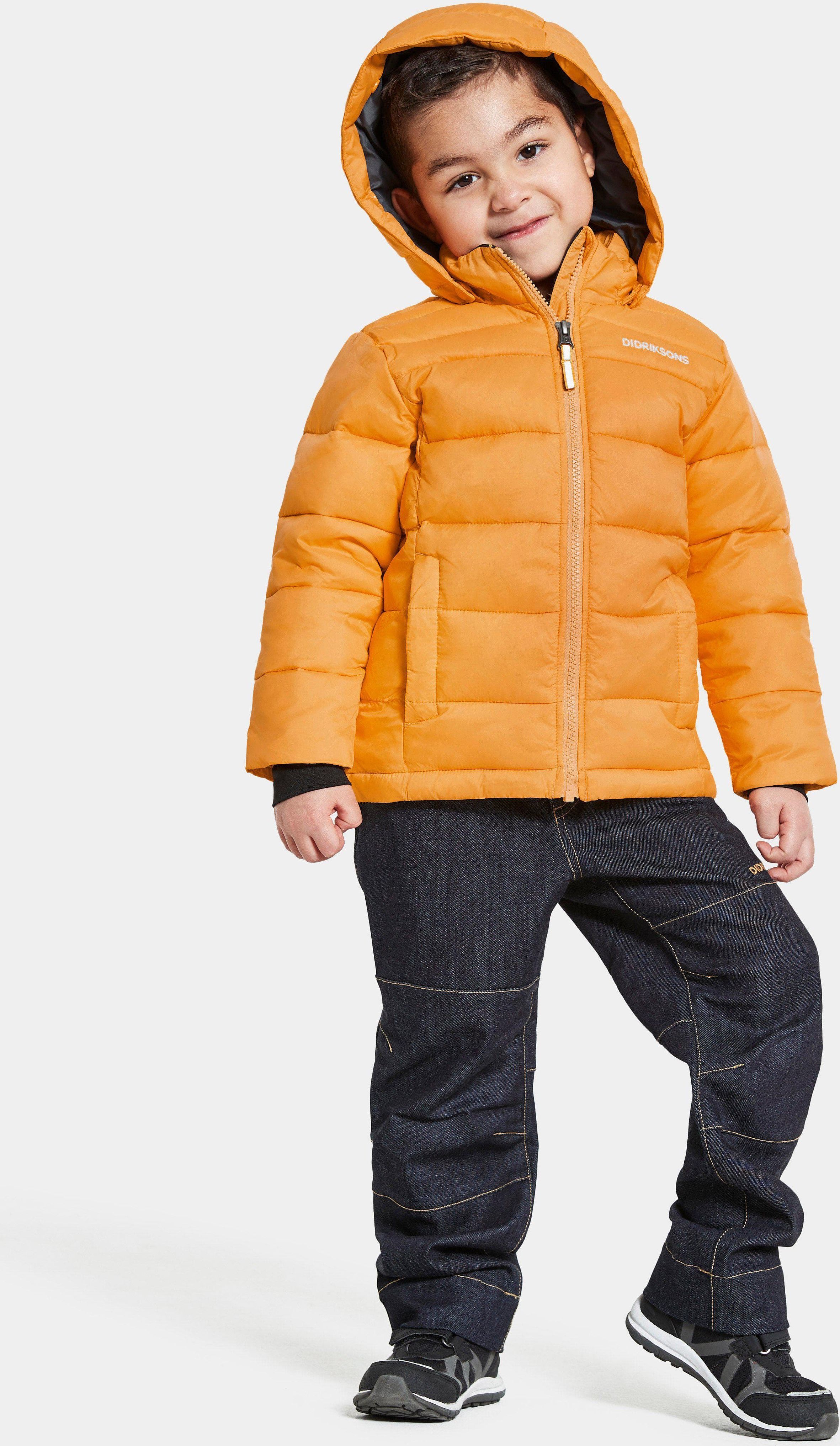 Dětská prošívaná zimní bunda Didriksons Rodi Fire Yellow Velikost: 90 - obrázek 6