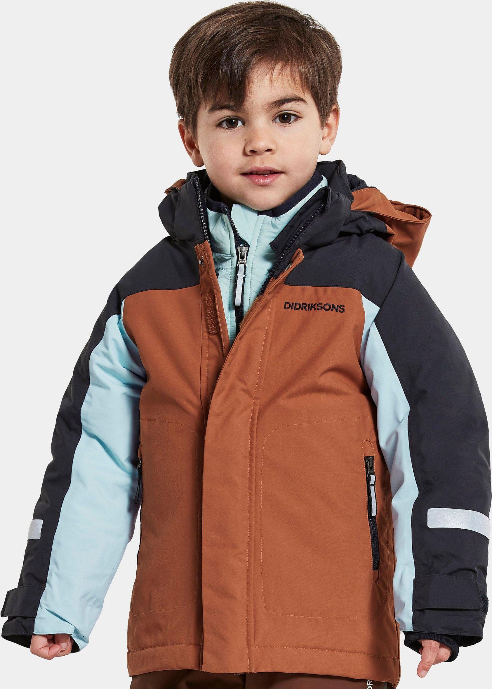 Dětská zimní bunda Didriksons Neptun Acorn Brown Velikost: 90 - obrázek 1