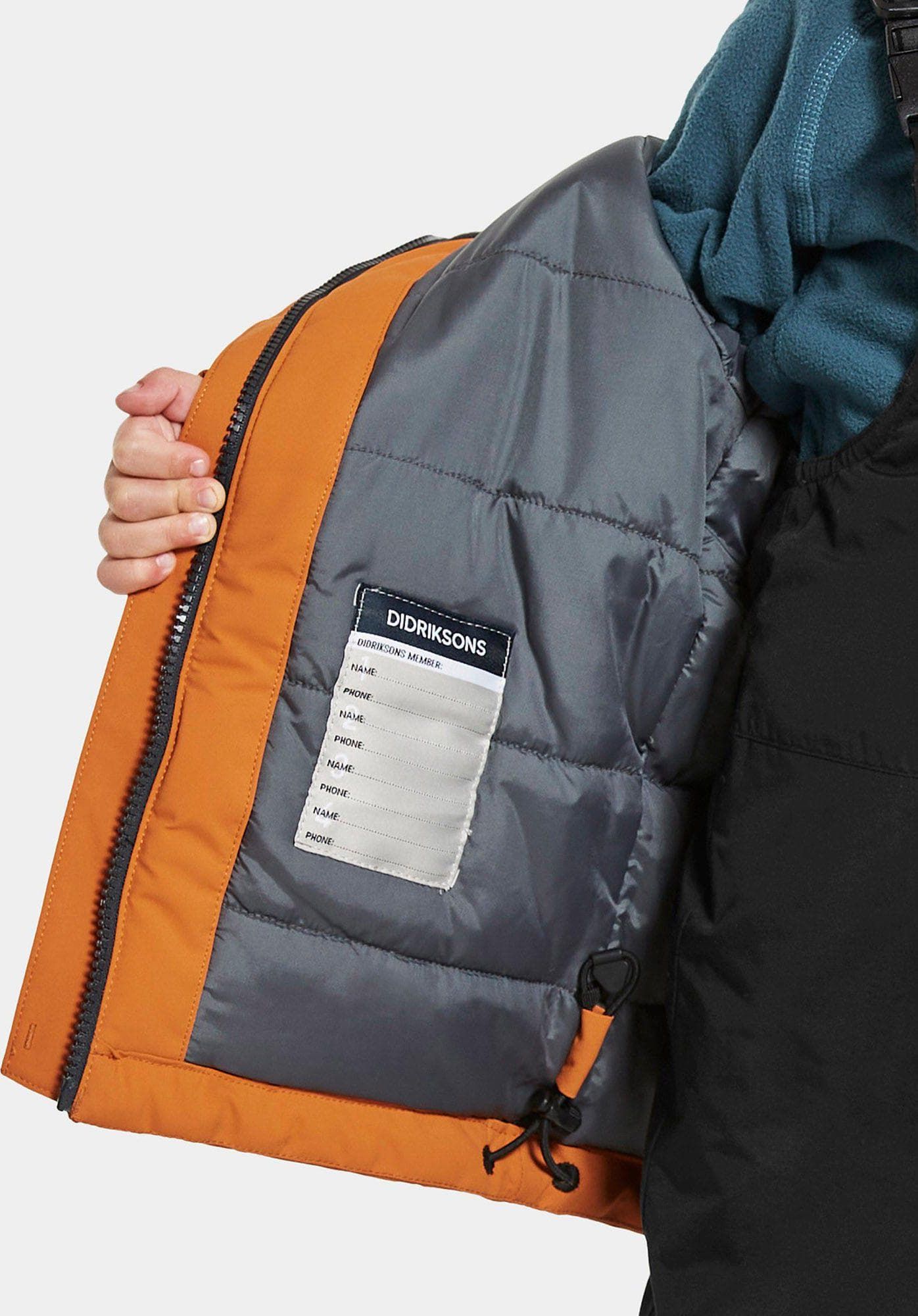 Dětská zimní bunda Didriksons Lux Burnt Glow Velikost: 90 - obrázek 8