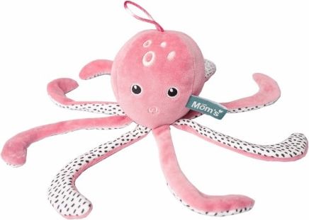 Hencz Toys Edukační hračka šustík Chobotnice - velvet růžová - obrázek 1