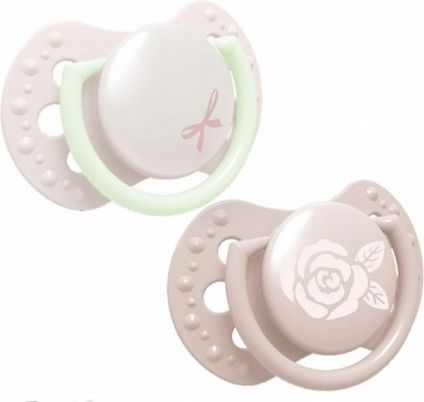 Lovi Silikonové dynamické dudlíky 0-2m, Baby Shower Girl - růžové - obrázek 1