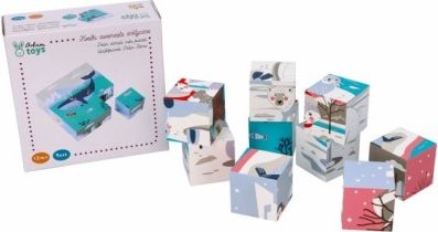 Adam Toys Dřevěné naučné kostky Antarktida - 9 ks - obrázek 1