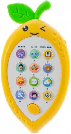 Tulimi Interaktivní hračka, Telefon ovoce - žlutá/růžová - obrázek 1