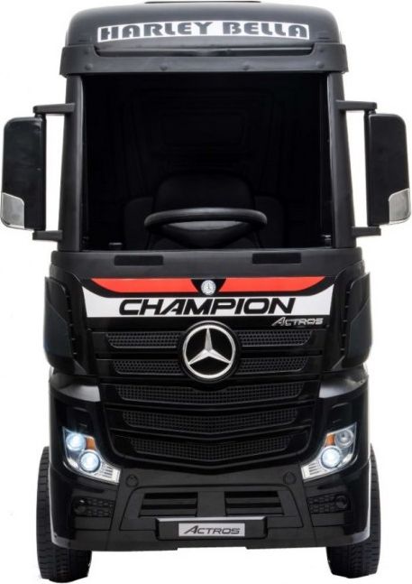 Elektrické autíčko Mercedes Benz Actros - bílé LAK s návěsem - obrázek 7