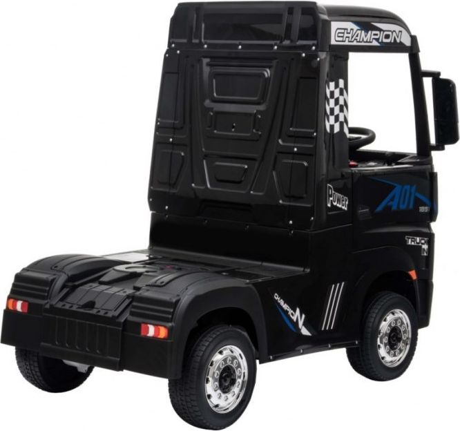 Elektrické autíčko Mercedes Benz Actros - bílé LAK s návěsem - obrázek 9