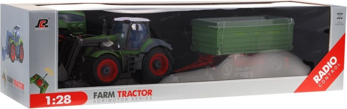RC traktor se zeleným přívěsem 1:28 27MHz - obrázek 6