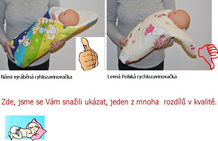 Rychlozavinovačka zimní 90x90 bílá s žabkou, celofleece - obrázek 4