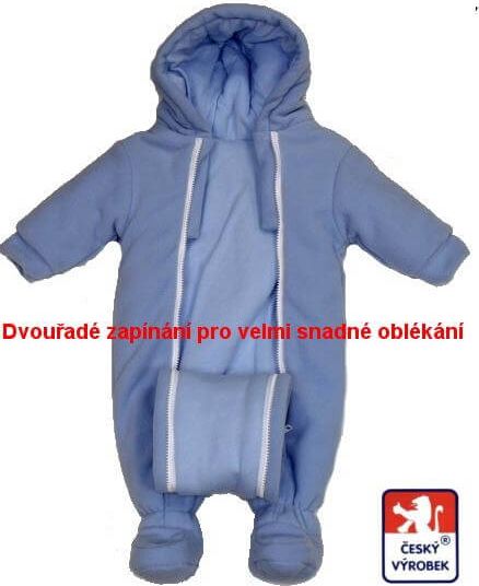 Zimní kojenecká kombinéza tmavě šedá s medvídkem s čepicí vel.56 - obrázek 4