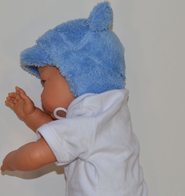 Dětská zimní čepička Dětský svět Baby Lama s ouškama, modrá velikost 0 - obrázek 5