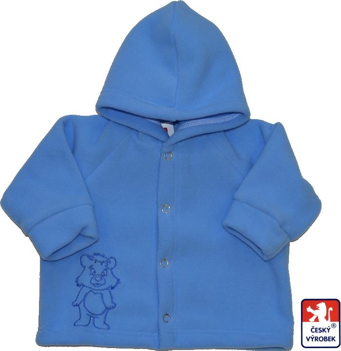 Dětská fleece bundička Dětský svět modrá s Gumídkem vel.56 - obrázek 1