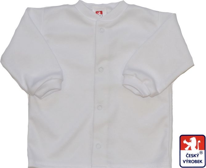 Bavlněná kojenecká košilka/kabátek, Bílá, Dětský svět vel.56 - obrázek 1