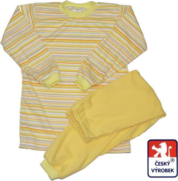 Dětské pyžamo, Dětský svět, žlutý proužek vel.80 - obrázek 1