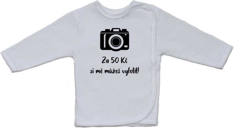 Košilka pro miminko s nápisem, Gama, větší, Vyfotit za 50Kč velikost 52 - obrázek 1