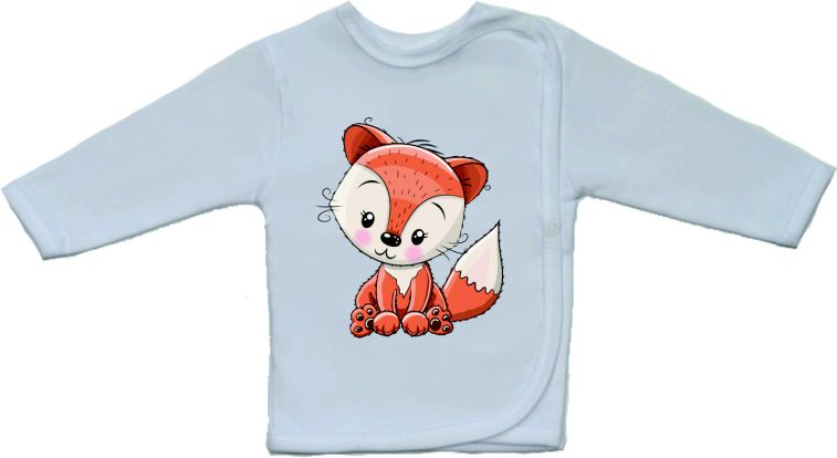 Bavlněná košilka pro miminko Gama větší roztomilá liška velikost 62 - obrázek 1