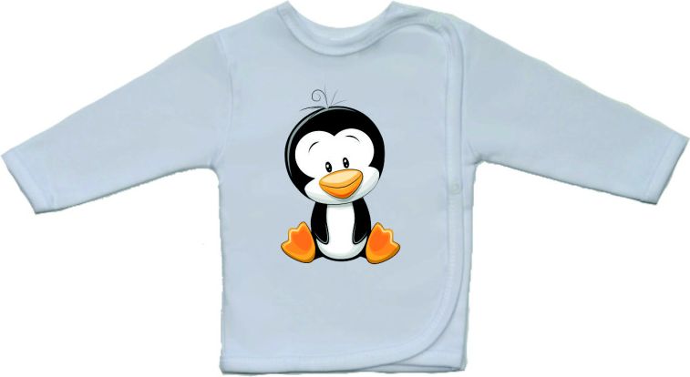 Bavlněná kojenecká košilka Gama větší roztomilý tučňáček velikost 52 - obrázek 1