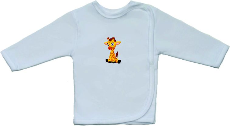 Dětská košilka, Gama, menší roztomilá žlutá žirafa velikost 52 - obrázek 1