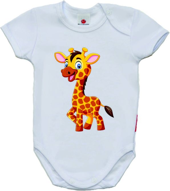 Kojenecké body s potiskem, Gama, krátký rukáv, Giraffe velikost 50 - obrázek 1