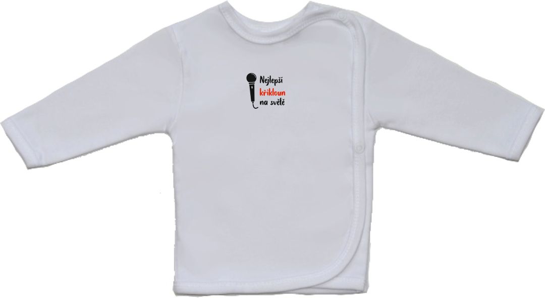 Vtipná kojenecká košilka Gama s menším nápisem, křikloun vel.52 - obrázek 1