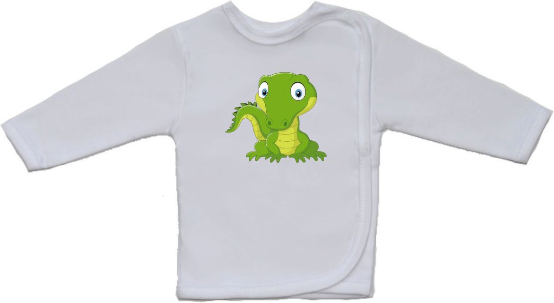 Novorozenecká košilka Gama, větší, sedící krokodýl vel.52 - obrázek 1