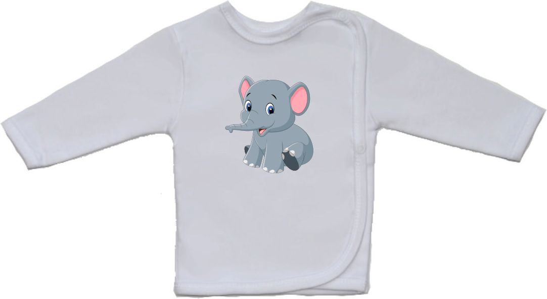 Novorozenecká košilka Gama, větší, sedící slon vel.52 - obrázek 1