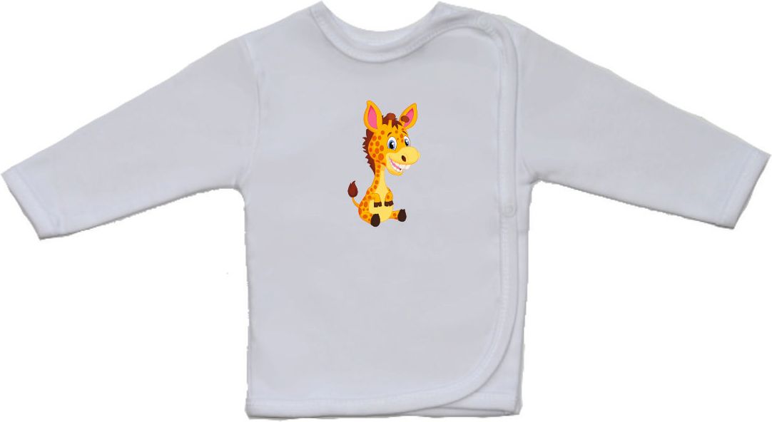 Novorozenecká košilka Gama, větší, sedící žirafa vel.52 - obrázek 1