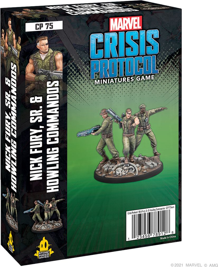 Atomic Mass Games Marvel Crisis Protocol Nick Fury Sr & The Howling Commandos - obrázek 1