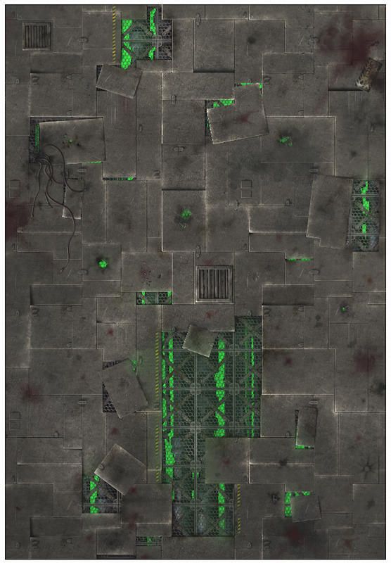 Gamemat.eu Herní podložka 44"x30" (112x76 cm) - různé motivy Varianta: Chem Zone - obrázek 1