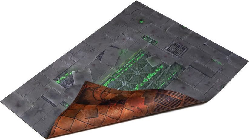 Gamemat.eu Oboustranné herní podložky pro Kill Team (76 x 56 cm/ 22x30) - různé motivy Varianta: Cyberpunk and Mars - obrázek 4