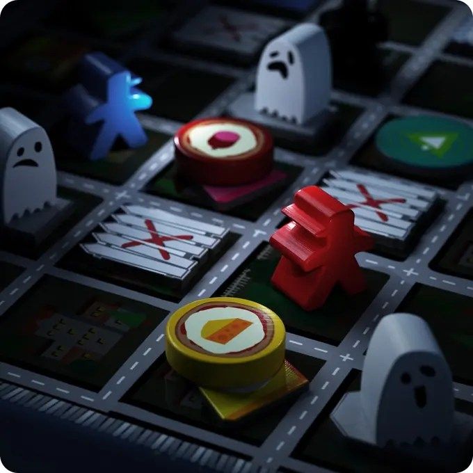 BoardGameTables.com Psychic Pizza Deliverers Go to the Ghost Town - obrázek 2