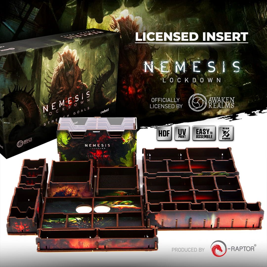 e-Raptor Nemesis Lockdown Stretch Goals UV Print insert - obrázek 1