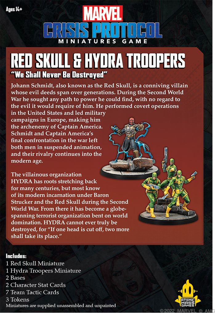 Atomic Mass Games Marvel Crisis Protocol: Red Skull & Hydra Troops - obrázek 4