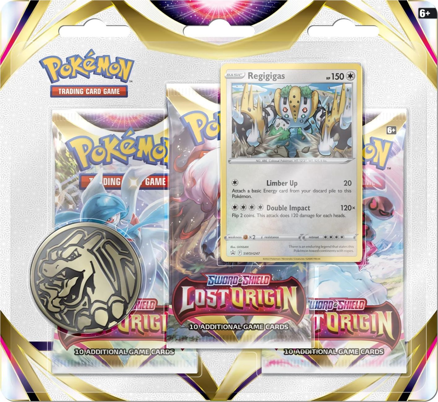 Nintendo Karetní hra Pokémon TCG: Sword & Shield Lost Origin - 3-Pack Blister booster Varianta: Weavile - obrázek 2