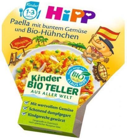 3x HiPP BIO Paella se zeleninou a kuřecím masem od ukončeného 1. roku, 250 g - obrázek 2