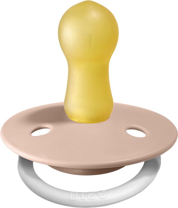 BIBS De Lux dudlíky z přírodního kaučuku 2 ks, velikost 2, Blush nočný/Vanilla nočný - obrázek 3