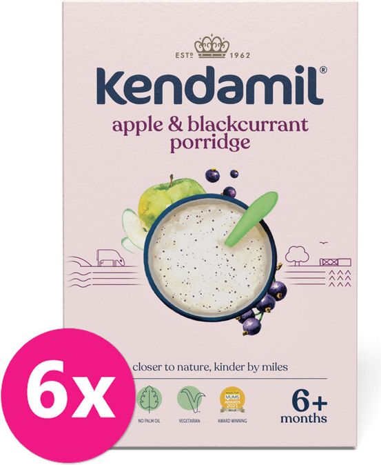 KENDAMIL s černým rybízem a jablky 6 x 150 g - obrázek 1