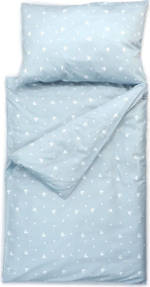 SOFTELLO Povlečení dětské světle modré, ptáčci 130x90 cm - obrázek 2