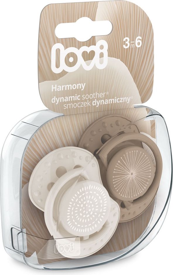 LOVI Dudlík silikonový dynamický HARMONY 3-6m 2 ks - obrázek 3