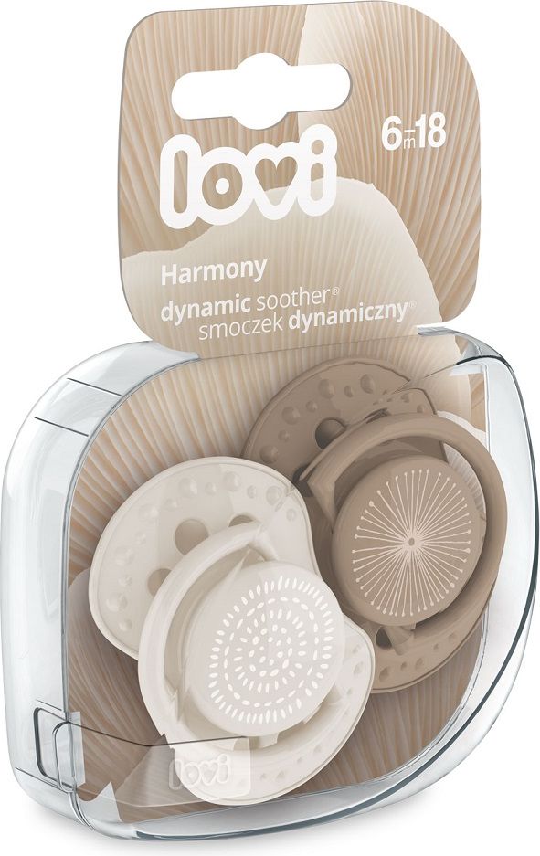 LOVI Dudlík silikonový dynamický HARMONY 6-18m 2 ks - obrázek 3