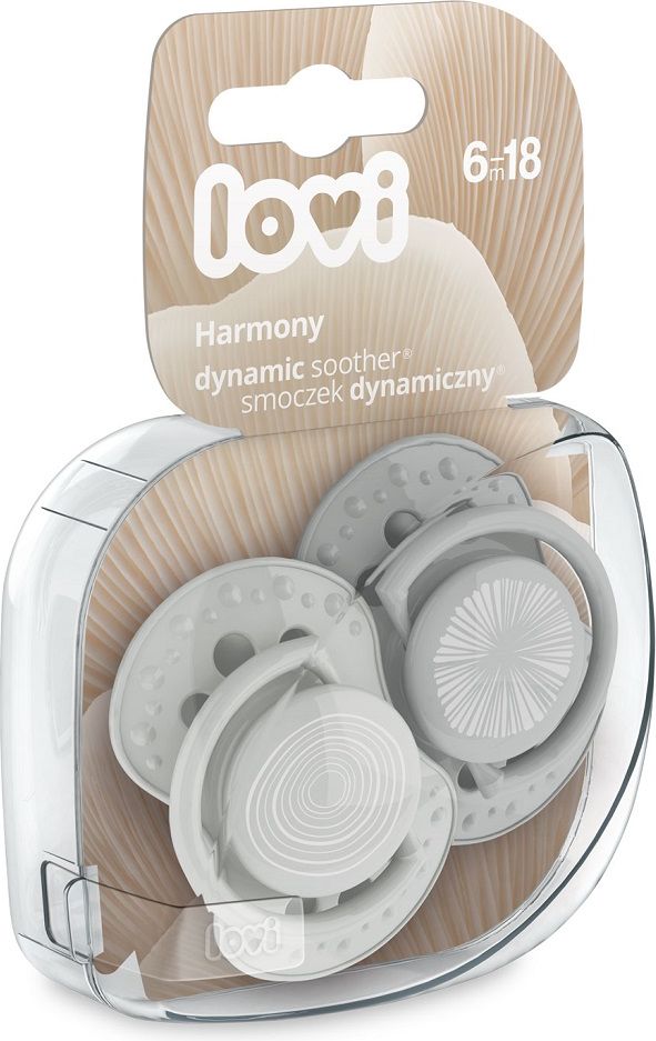 LOVI Dudlík silikonový dynamický HARMONY 6-18m 2 ks - obrázek 3