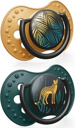 LOVI Dudlík silikonový dynamický JUNGLE VIBES 3-6m 2 ks kluk - obrázek 4