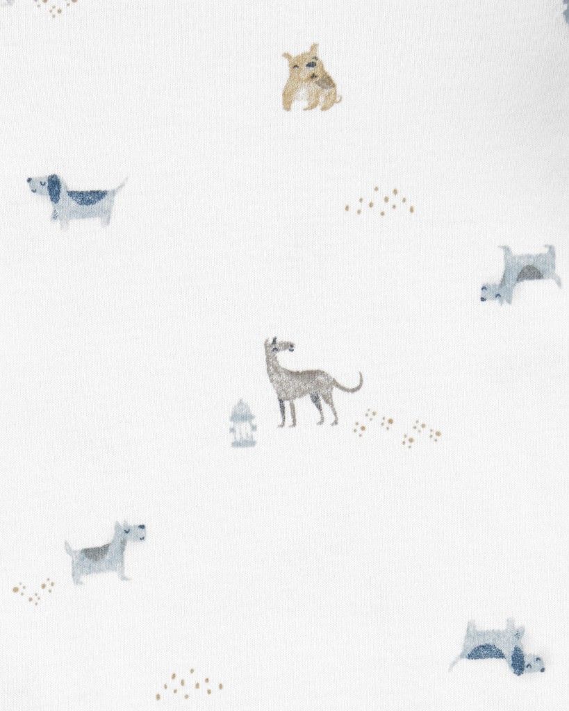 CARTER'S Body dlouhý rukáv Blue Dogs kluk LBB 3ks 3m - obrázek 4