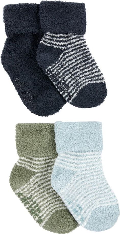 CARTER'S Ponožky Stripes Navy kluk LBB 4ks 12-24m - obrázek 1