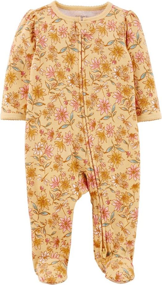 CARTER'S Overal na zip Sleep&Play Yellow Flowers holka 3m - obrázek 1