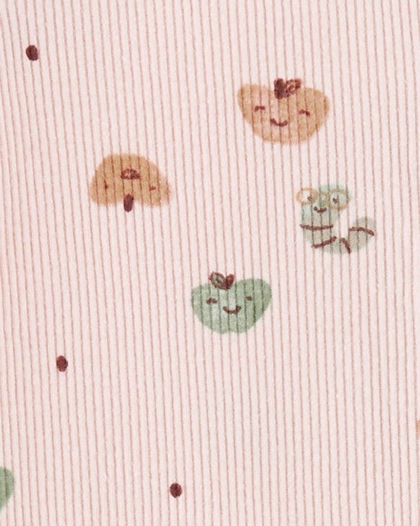 CARTER'S Overal na druky Sleep&Play Pink Apples holka NB/vel. 56 - obrázek 2