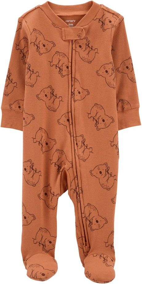 CARTER'S Overal na zip Sleep&Play Brown Koala kluk NB/vel. 56 - obrázek 1