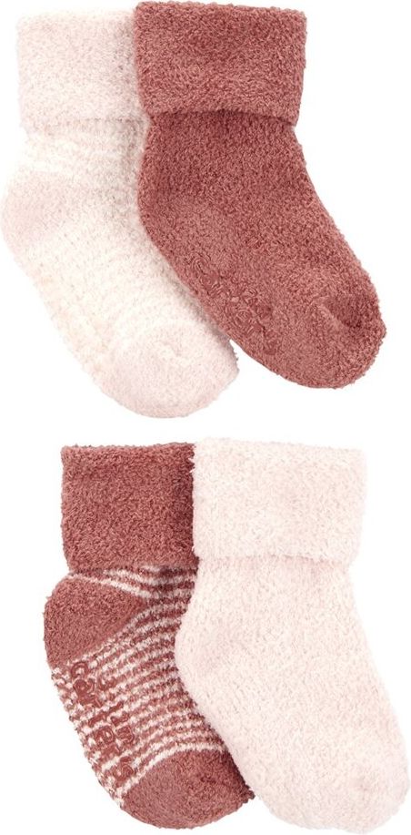 CARTER'S Ponožky Stripes Pink holka LBB 4ks NB - obrázek 1